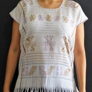 blouse-blusa-embroidered cotton-womens-striped cotton